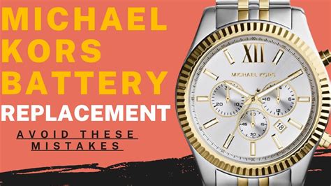 michael kors mens watch battery|Michael Kors Watch battery replacement.